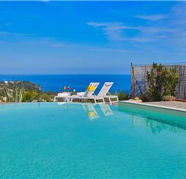 2 bedroom villa with infinity pool near Scopollo, sleeps 4